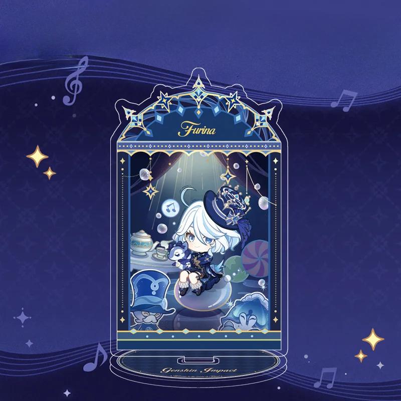 Genshin impact Game Peripheral Gifts Акриловые стоячие знаки Настольные декоративные украшения Furina Wriothesley Neuvillette Lynette