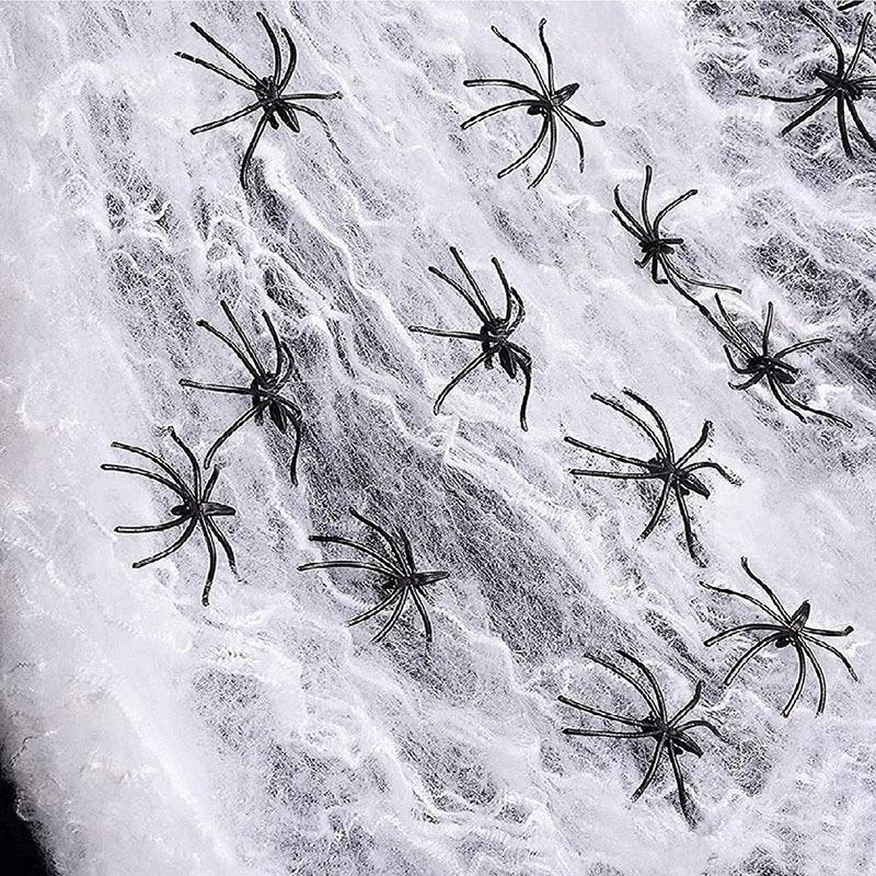 Светящаяся паутина Декор на Хэллоуин для домов с привидениями и вечеринок