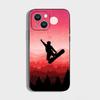 Skiing Snow Snowboard Ski Phone Case For iPhone 16 15 Plus 14 13 Pro Max 12 Mini 11 X XS XR 7 8 8Plus Black Soft Phone Coque