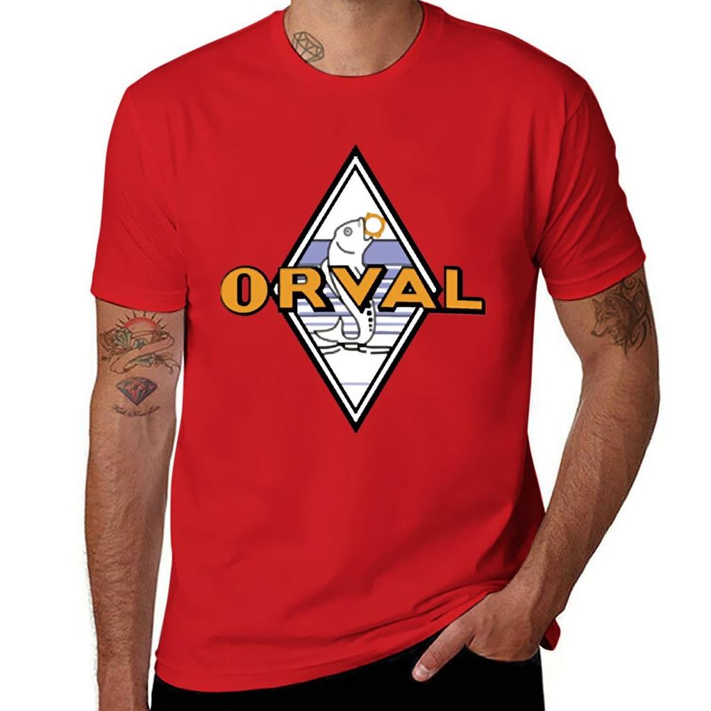 Новая футболка с логотипом Orval футболки тяжелые футболки милая одежда мужская одежда
