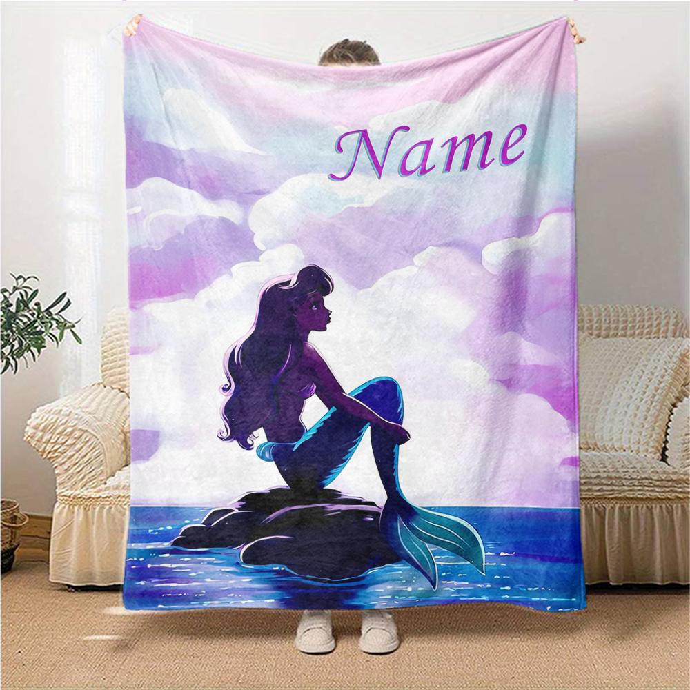 Custom Name Sea Adventure blanket for Couch & Bed, Plush Cozy Fuzzy Blanket Super Soft & Warm Blankets for Fall and Winter. 0908176