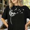 Dandelion Silhouette TShirt Dandelion Birds Birds Wildflower Shirt Make A Wish Dandelion Make A Wish Shirt Spring TShirt Tops