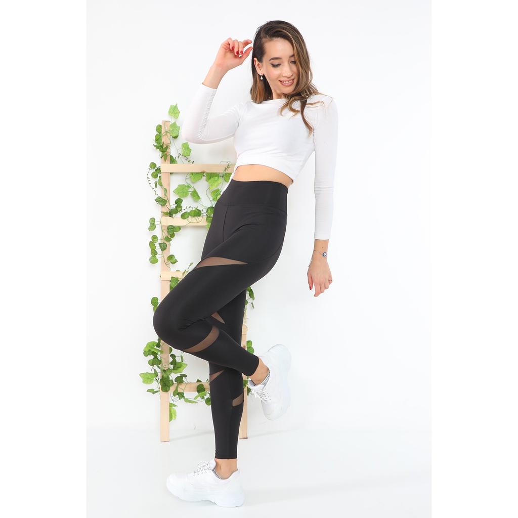 Черные спортивные леггинсы Slim Fit Diver Fabric EXTRA с высокой талией