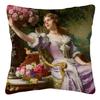 European Victorian Royal Court Ladies Women Cushion Cover Pillow Case