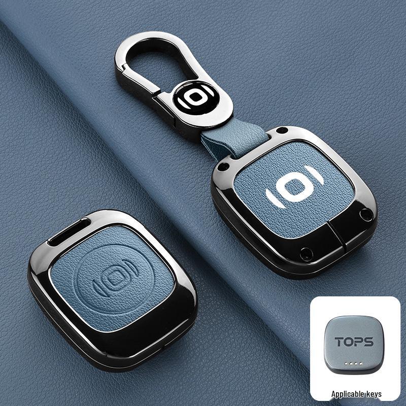 Bluetooth Чехол для Ключа с Металлической Пряжкой для Changan Qiyuan E07, Совместим с 25 Моделями Автомобилей