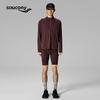 SAUCONY Мужской топ с полумолнией и длинным рукавом из смесовой шерсти