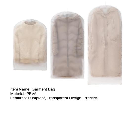 1/3 шт. Подвесные чехлы для одежды с самокомпрессионной молнией, большой емкости, прозрачные, экономящие место
