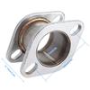 Extension Flange Corrosion Resistant Muffler Pipe Extension Flange Universal Vehicle Accessories Fit 2.5" Inner Diameter 2 Bolt Flange