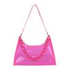 2025 Summer New Fashion Women's Bags Ins Small Fresh Jelly Bag Solid Color Transparent Women's Armpit Bag Small Shoulder