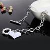925 Sterling Silver Heart-shaped Bracelet Fashion Jewelry