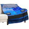 Trans Am in Blue Throw Blanket Soft Plaid Bed covers heavy to sleep Polar Single Flannels Blankets