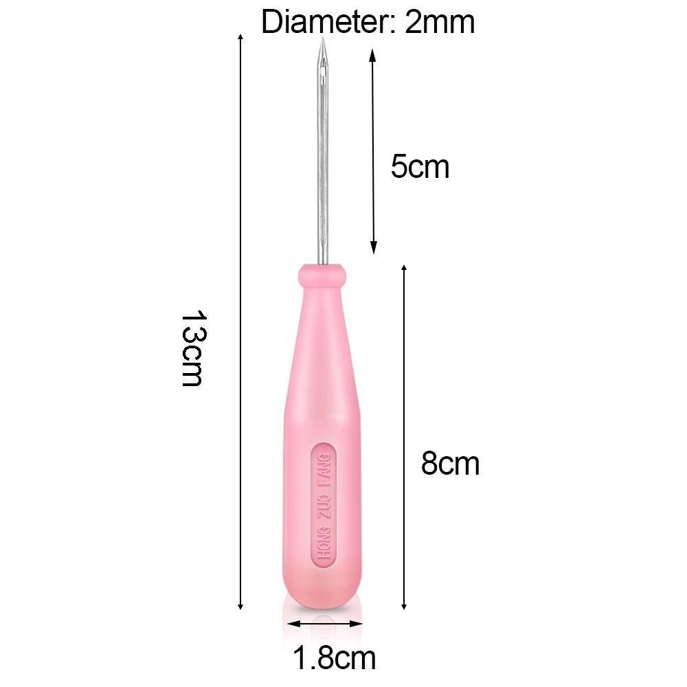 Ручная Стальная Прошивочная Шило для Шитья Обуви Сумок Крючок для Отверстий DIY Кожаный Инструмент Пластиковая Ручка Коническая Игла Швейные Иглы для Обуви