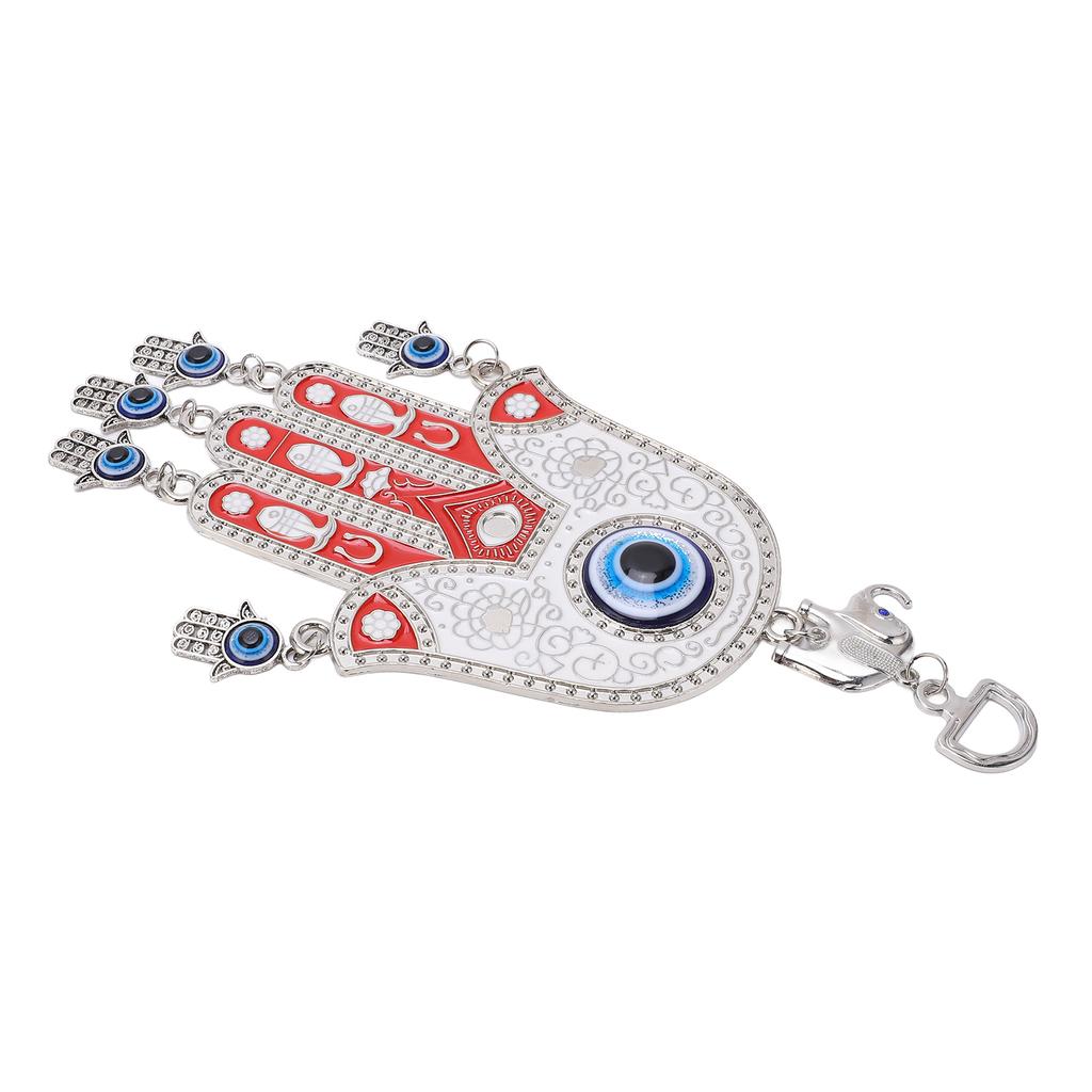 Blue Eye Hamsa Car Ornament High Gloss Fine Details Red Blue Hamsa Hand Wall Decor for Car Office Home Decoration