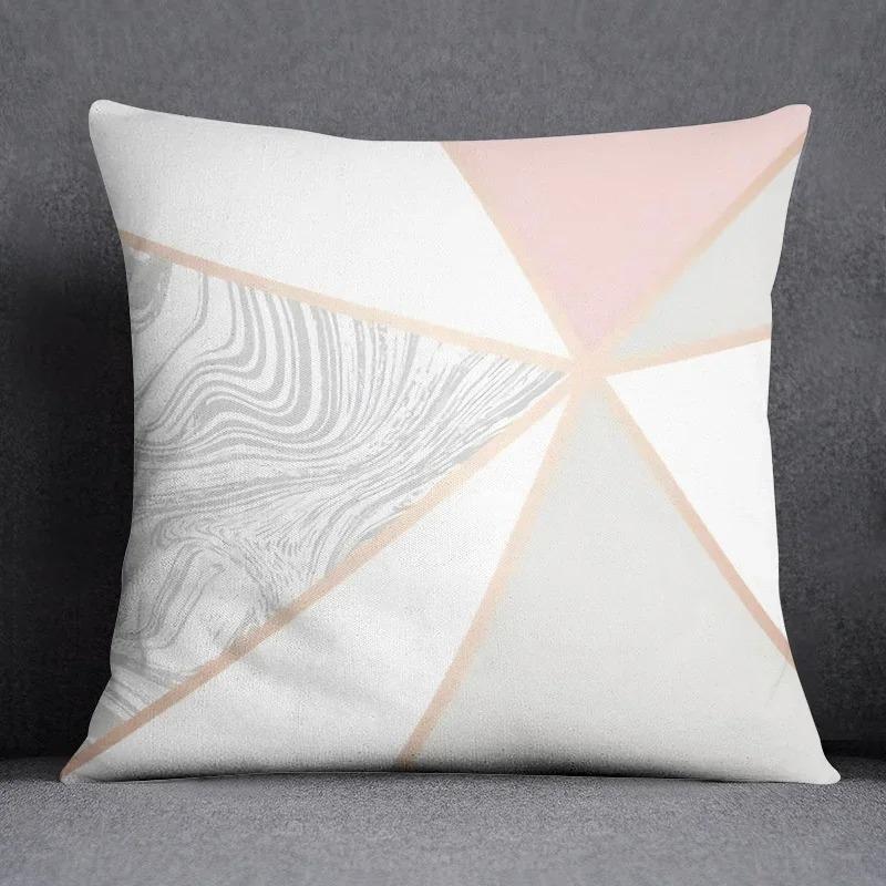 Office Living Room Home Pillowcase Pink Fresh Pattern Pillowcase Car Ornaments