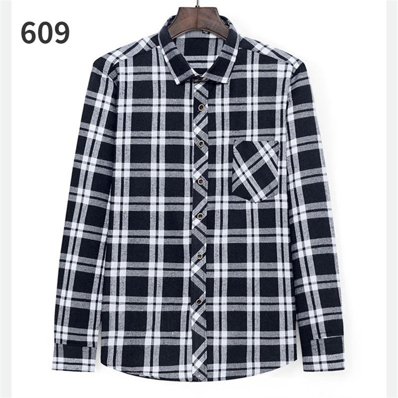 Мужская рубашка с длинным рукавом в клетку, модная повседневная рубашка, мужские корейские весенне-осенние матовые универсальные клетчатые рубашки
