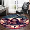 1pc The Vampire Diaries2 Print Round Carpet Chair Round Carpet Suitable for Bedroom Living Room Home Decorative Carpet