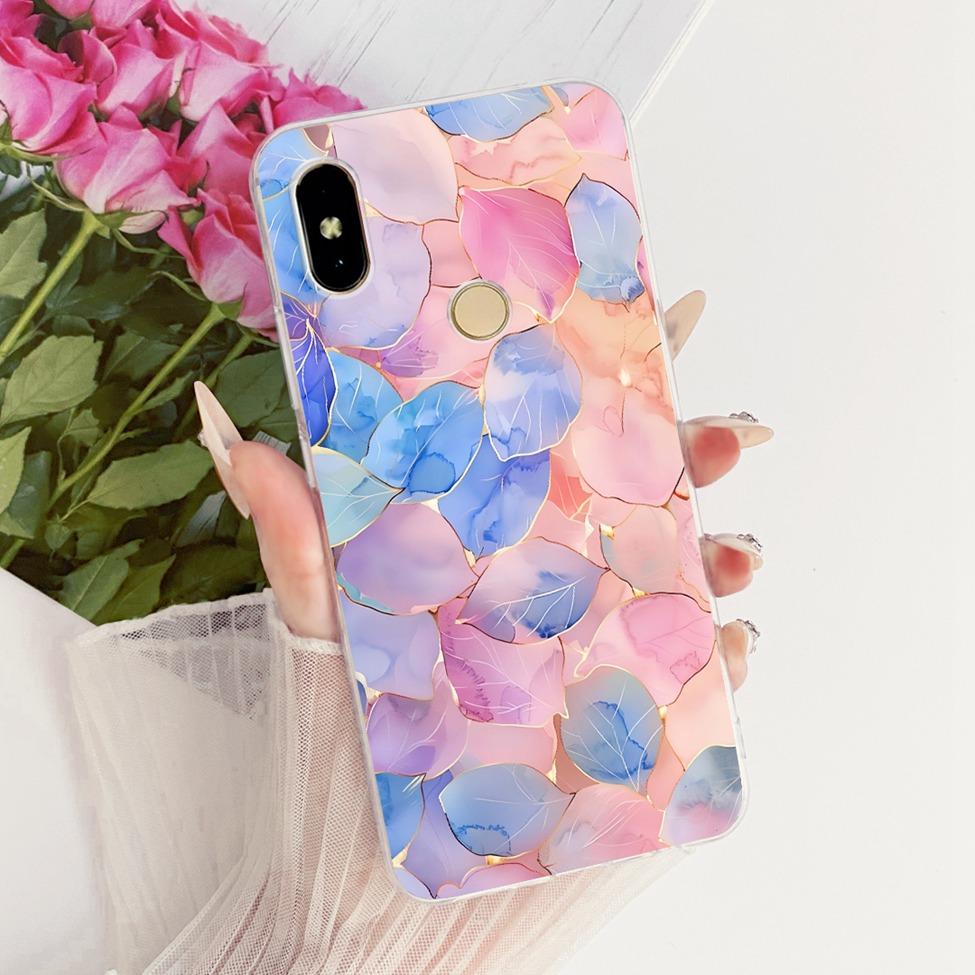 Cover For Redmi S2 Case Y2 Transparent Cute Cat Fashion Butterfly Funny Painted Casing For Redmi Y2 M1803E6G M1803E6H M1803E6I