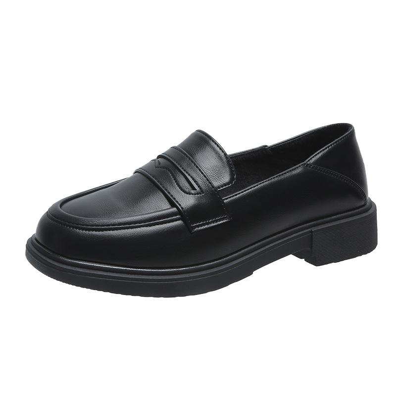 Мокасины на толстой подошве. Женские туфли на плоской подошве. Женские осенние и зимние новые слипоны.