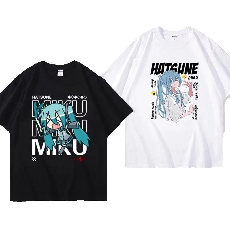 The Future of Junior Musicians Surrounding Hatsune Miku Printed Unisexs and Unisexs Loose Casual New Cotton Casual Tshirt