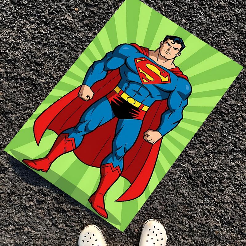 SUPERMAN Printed Carpet, Rug for Office Chair Living Room Bedroom Kitchen Room Decor Gifts.