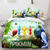 Cartoon Game Pikmin Bedding Set Boys Girls Twin Queen Size Duvet Cover Pillowcase Bed Kids Adult Fashion Home Textileextile