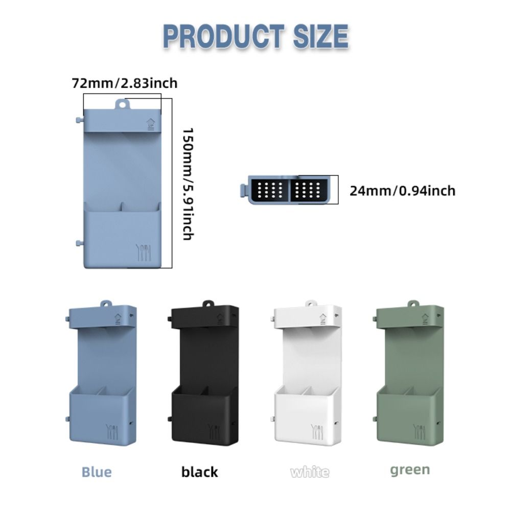 Black Green Blue Straw Holder Silicone Organizing Box New Home Storage Box Kitchen Gadget