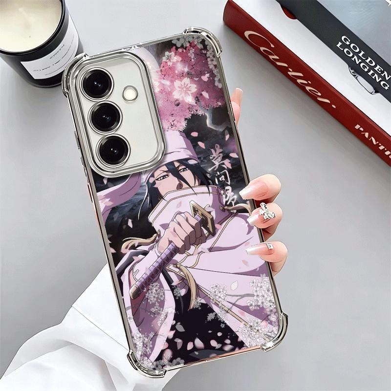 Чехол для телефона с покрытием Bleach Kuchiki Byakuya для Samsung A17 A07 A37 A57 A16 A56 A15 A55 A14 A54 A13 A53 A26 A36 A25 A35 A24 A34 A2