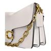 COACH ChainTabby 30 Gold Hardware Leather Shoulder Handbag Large Women's White