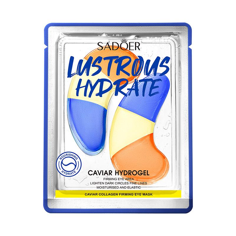 Маска для глаз с цветками вишни, против морщин, питательная, устраняет мешки под глазами, осветляет темные круги под глазами, икра, виноградные косточки, красные водоросли, коллагеновая маска для глаз