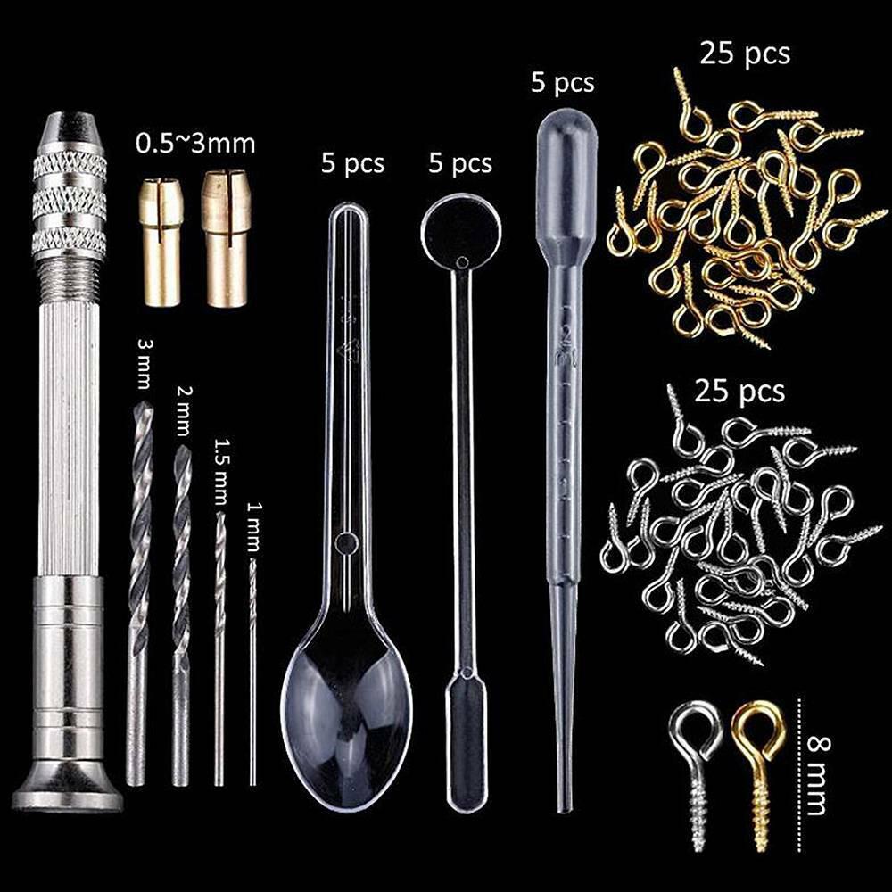 94PCS Resin Casting Silicone DIY Resin Pendant Making Technology For Jewelry
