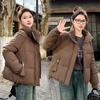 [] Cold-proof Down Cotton Clothes Women's New Small Short Stand-up Collar Simple Trendy Jacket