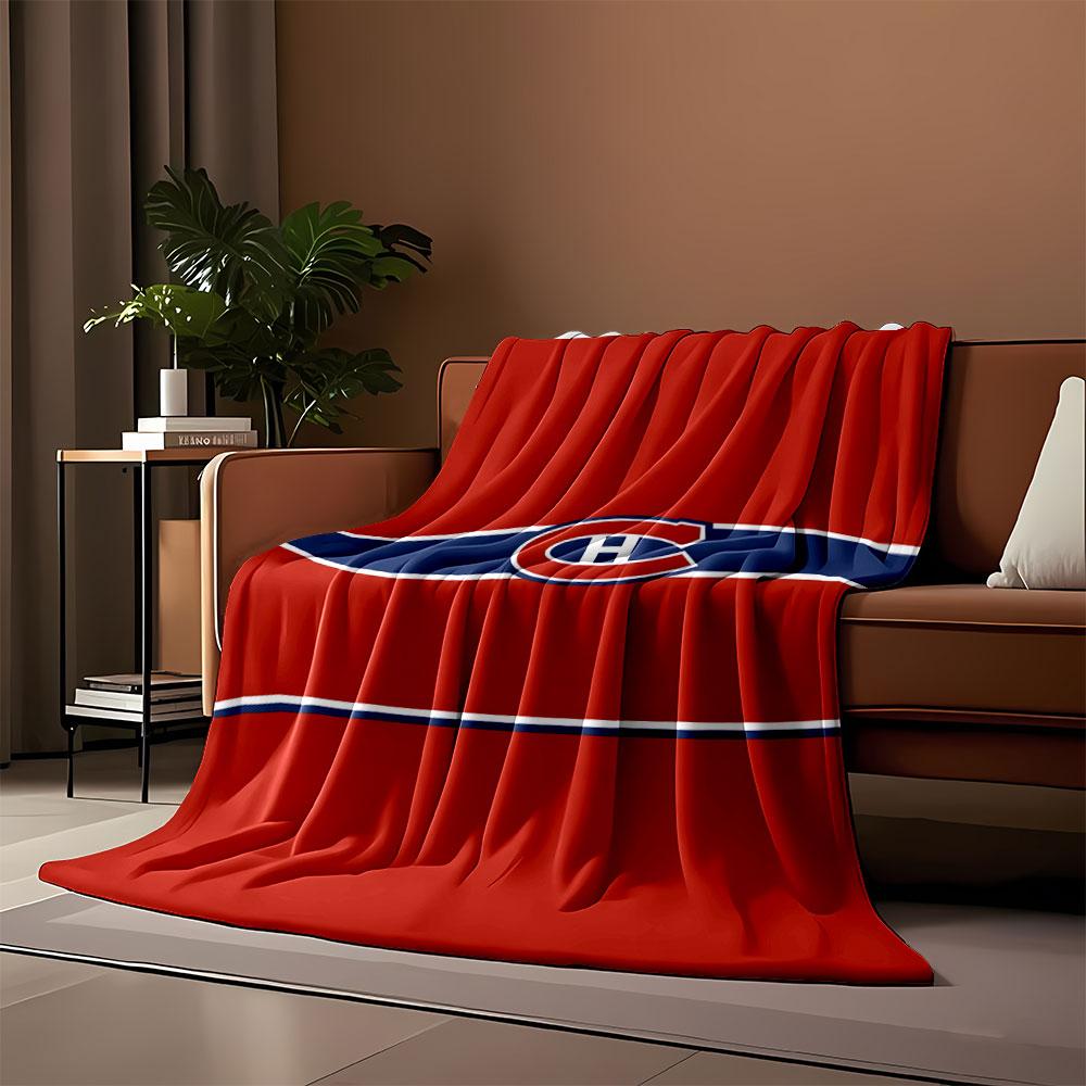 Red and Blue Sports Logo Blanket print blanket soft and cozy perfect for the living room bed sofa or a nap,gift
