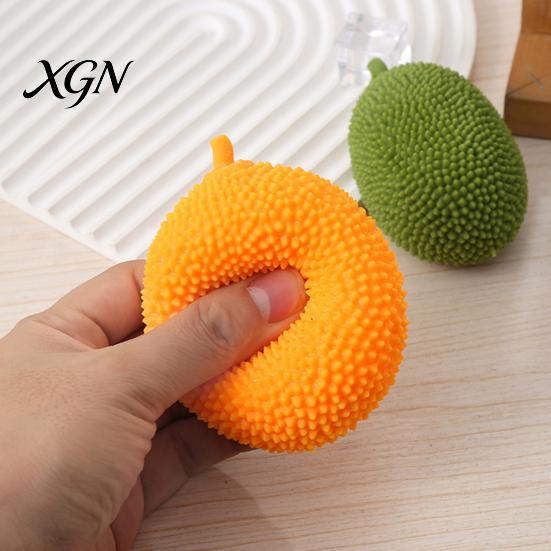 Flour Filled Stress Ball Simulation Jackfruit Squeeze Toy Anxiety Relief Soft TPR Decompression Simulated Fruit Sensory Hand Exercise