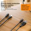 Кабель для быстрой зарядки наушников USB/Type-C для наушников с костной проводимостью Shokz As800/S803/S810/Openrun, адаптер для зарядки