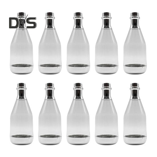 10 шт., золотисто-серебряная мини-коробка для конфет, имитация бутылки шампанского, красивая праздничная мини-коробка для конфет на детский праздник