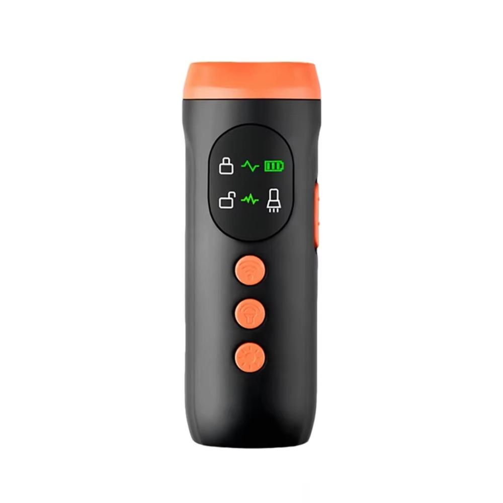 Handheld Ultrasonic Dog Bark Deterrent Rechargeable Portable Dog Repeller with Light Ultrasonic Dog Trainer Outdoor Use
