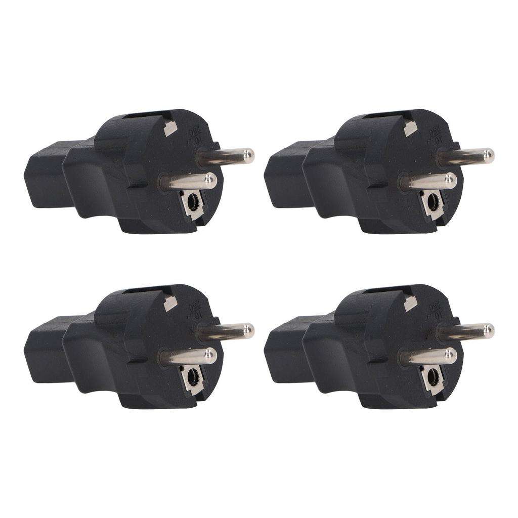 4PCS  2 Slot Plug To IEC320 C13 Power Adapter Professional  To C13 Power Plug Adapter for Laptop