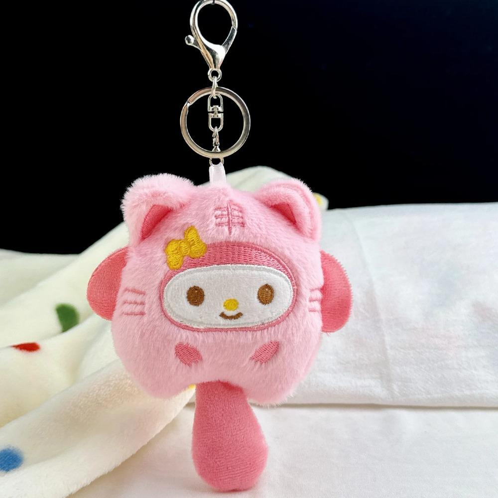 Милая Плюшевая Игрушка Брелок Hello Kitty Аниме Периферия Куроми Цепочка для Подвешивания на Рюкзак Праздничные Подарки Для Мальчиков и Девочек