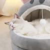 Cartoon Style Pets Sleeping Cave Foldable Pet Sleeping Bed Warm Cat Sleep Bed  Kitten
