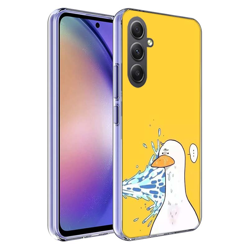 Cute Cartoon Duck Phone Case for Samsung A17 A37 A57 A07 A16 A26 A36 A56 A06 A02S A12 A22 A32 A52S A04S A14 A24 A34 A54 A03 A13