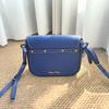 [Pre-Owned] Blue Leather Shoulder Bag - Very Good #1FP80OS