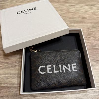 Used CELINE Fragment Case Card Case Wallet