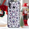 Square Turkish Flower Tiles For Huawei Nova 12i 11i 8i 12s Y73 Y72 Y61 Y91 Y90 Y70 Y60 9 10 SE P60 Pro P30 P40 Lite Case