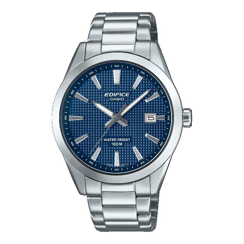Casio Мужские аналоговые кварцевые часы Edifice из нержавеющей стали, водостойкость 10 М, EFV-160D-2AV