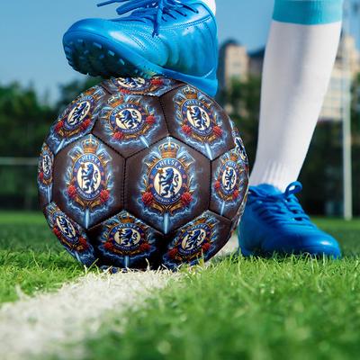 1 шт. Футбольный мяч для зала Chelsea FC, цветной, для всех возрастов, машинная строчка, ПВХ, готов к соревнованиям, прочный, с высоким отскоком HE3