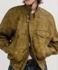 Esc Studio (2 Hot Water Quilting)08 Leather Biker Jacket (Mustard)
