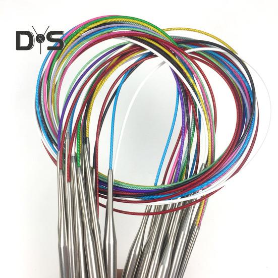 Вязальные спицы с эластичной веревкой, круговые спицы с размерами ММ, американские круглые спицы из нержавеющей стали для вязания своими руками, проекты ручной работы