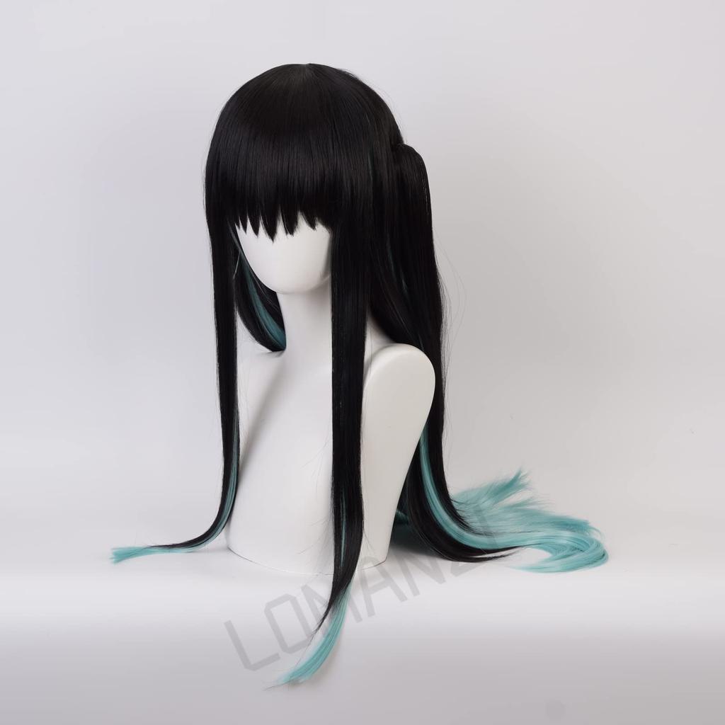Косплей Токито Муичиро Близнецы Костюм Токито Муичиро Жаркий Фантазийный Костюм Поставляется с Парик Идеально Подходит для Школьных Культурных Мероприятий и Событий Парик, Хвосты, Парик,