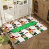 Edd-sworld Floor Mat Soft Thickened Absorbent Non-Slip Bedroom Living Room Door Mat Home Decor Flannel Rugs