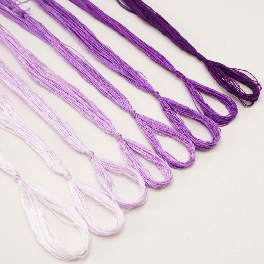 8шт x 20м шелковая нить с низкой круткой для изготовления украшений из бархатных цветов своими руками